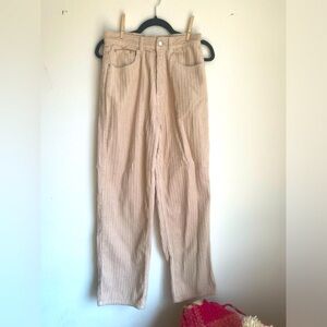 Cream corduroy pants